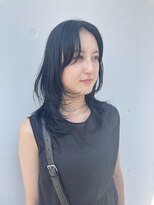 カリーナコークス 原宿 渋谷(Carina COKETH) ブルーブラック/レイヤーカット/インナーカラー/ダブルカラー