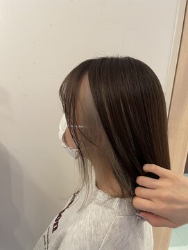 リト 天王寺阿倍野店(Retto:) ホワイトベージュインナーカラー×ナチュラルブラウン
