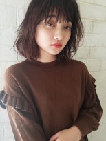 ノンダメージ水素カラー×ひし形シルエットボブ