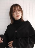 【外ハネミディ/阿部達哉】切りっぱなし/ボブ/韓国/レイヤー