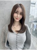 レイヤーカット　ブリーチなし　美髪縮毛矯正　北千住　西田