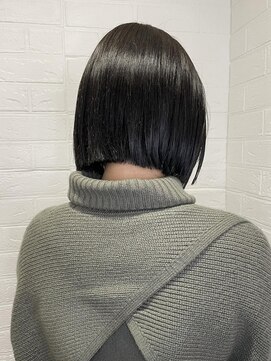 ヘアースペースブルーム プリュス 石橋店(HAIR SPACE BLOOM plus) 石橋阪大前/ボブ/ブルーブラック/髪質改善/酸性ストレート