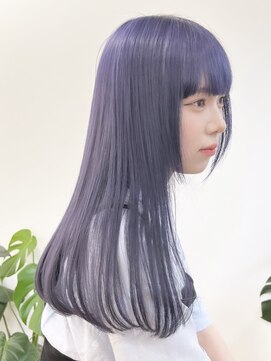 ニコ トウキョウ 渋谷(nico TOKYO) パープルベージュ/髪質改善/ダブルカラー/ケアブリーチ/20代