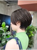 ショートカット×ひし形ショートボブ×前髪あり20代30代