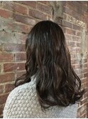 波巻き×ダークブラウン/30代40代50代