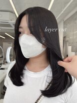 アイシー 表参道(ICY)&nbsp;トレンドミディアムレイヤーカット顔まわりカット＊RINA