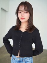 アンジェリカ 尼崎店(ANGELICA) ANGELICA 暖色ブラウンカラー 内巻きレイヤーカット
