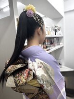 エメティ(Aimerty)&nbsp;高めポニーの振袖ヘアメイク
