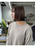 ぱつっとボブ/ボブショート/ショートボブ/切りっぱなしボブ