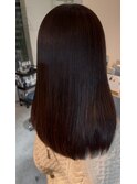 ☆髪質改善美髪ストレート(矯正)＆ダークチョコブラウン☆