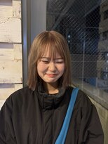 グランデュール 静岡駅前店(GRANDEUR)&nbsp;静岡タイトボブおすすめ#切りっぱなし#ミルクティベージュ