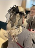 お姫様ヘアセット