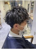 メンズ　ツイストスパイラルパーマ