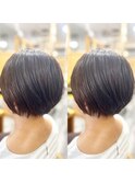 大人かわいい丸みボブ