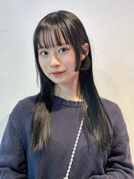 アルバム 池袋(ALBUM) ロング顔周りレイヤー韓国ヘアおくれ毛_F20593