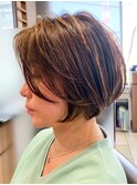 おしゃれな大人のグラデーションボブスタイル ハイライト