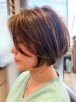 ヘアークリアー 蕨 おしゃれな大人のグラデーションボブスタイル ハイライト