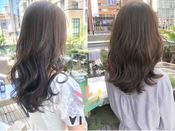 ヴィヴィ(VIVIE)の写真/季節感やその時の気分を大切にした似合せカラーをご提案◎暗色でも重たくならない品の良い仕上がりが人気♪