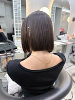 ロンドポレール 北千住(Lond polaire)&nbsp;オリーブグレー/レイヤーカット/黒髪/マロンベージュ