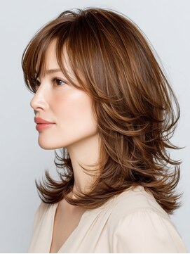 ビフィーノ リルネ(Bifino Rilune) クラゲヘアー/小顔/ココアベージュ/オリーブグレー/川西