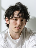 ビフィーノ リルネ フォー メン(Bifino Rilune for men)&nbsp;MEN’S/リバースセンターパート/ニュアンスパーマ/川西池田