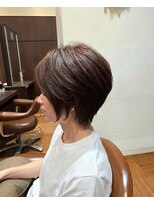 ユニックス イオンレイクタウン店(UNIX) 【小顔見えを叶える】艶ブラウン丸みショート