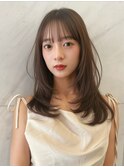 韓国ヘアハッシュカットレイヤーカットブリーチ無し韓国ボブ渋谷