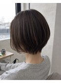 柔らか丸みショートボブ