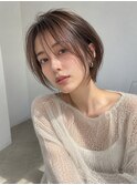 扱いやすい耳かけハンサムショート小顔丸顔池袋20代30代40代50代