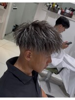 ルード(mens hair salon Rude)&nbsp;ホワイトメッシュ　ツイスパ　フェード