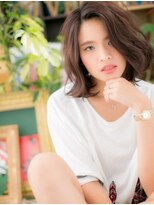 カバーヘア イヴ 戸頭店(COVER HAIR EVE)&nbsp;*+EVE戸頭+*…重軽ウェーブの前下がりボブa