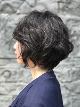 ヘア バー(HAIR BAR) 大人ルーズカール×ショートボブ