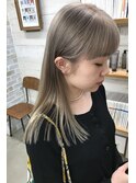 大人可愛い/ココアベージュ/グレージュカラー/ボブウルフ/黒髪