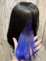 リアクト 池袋(Re:act)&nbsp;ビビットブルーインナーカラー♪【Re:act池袋/池袋西口】