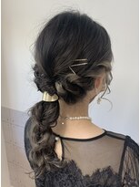 ヘアデザイン ディクト(hair design D.c.t) 個性かわいい編みおろしアレンジ