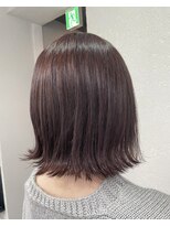 アジールヘア 所沢プロペ通り店(agir hair)&nbsp;外ハネボブ×ピンクブラウン