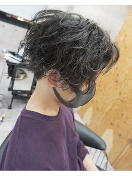 ヘアテリア リュウ 大塚(hair teria ryu) メンズセンターパート無造作パーマ