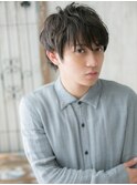 ≪mod's men≫ラフ感で遊ぶ！グレイアッシュ韓国ヘアーR
