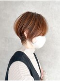 ナチュラルレイヤーショートボブ