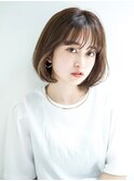 丸顔の方必見！小顔シースルー前髪ボブ《ガーランド池袋》