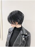 大人ショートボブ20代30代40代マッシュウルフカット前髪カット