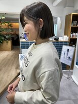 オーシャン(Ocean)&nbsp;［Ocean Hair&Life 水田］春☆透明感グレージュカラー/ボブ