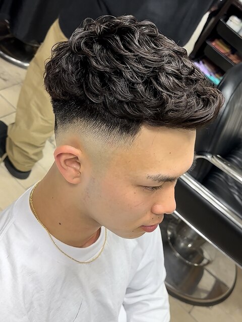 【HOMME HAIR 稲田】 ショートハーパー フェード スタイル