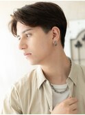 キメすぎないツーブロックで清潔感マットブラウンショートｆ仙台