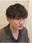 熊本 ツイスト スパイラル メンズ マッシュ メンズカット パーマ