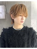 ミルクティーベージュ ロングウルフ