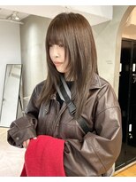 ローレン(LOREN)&nbsp;黒髪/ボブルフ/ネビージュ/小顔/ワンレン/栄/髪質改善/前髪