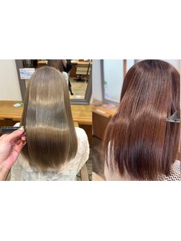 ≪髪質改善≫ダメージを受けた髪はもちろん、髪質でお悩みの方も手触り滑らかな艶のある髪へと導きます！