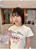 ボブカット/顔まわり/韓国風/髪質改善トリートメント/