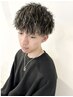 パーマandブリーチメッシュ（2回ブリーチ）￥18700